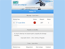 Tablet Screenshot of lysa-gora.skigo.pl