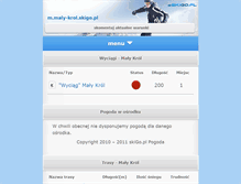 Tablet Screenshot of maly-krol.skigo.pl