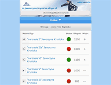 Tablet Screenshot of jaworzyna-krynicka.skigo.pl